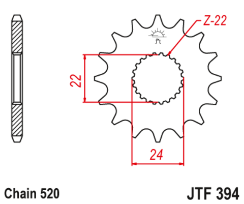 Звезда ведущая JTF394-15