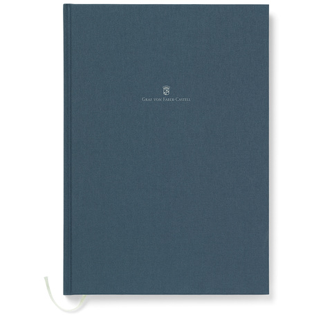 Книжка записная в льняном переплете Graf von Faber-Castell A4 Night Blue