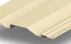 Сайдинг металлический Корабельная доска NORMAN  0,5мм RALL 1015-светлая Слоновая кость