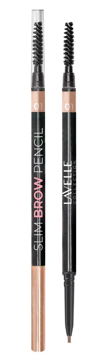 LavelleCollection Карандаш для бровей автоматический,тон 01 Светло-коричневый Slim Brow Pencil