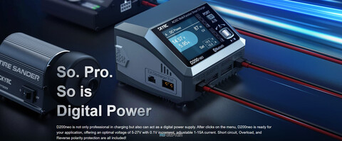 Зарядное устройство SkyRC D200 neo 10А 2x400W(DC)/2x100W(AC) LiPo 6S USB-C PD Bluetooth