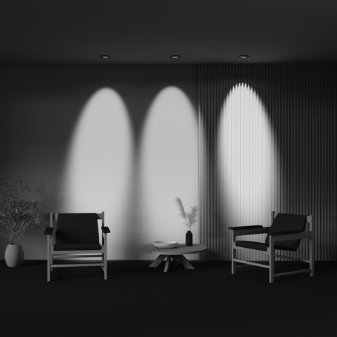 Встраиваемый светодиодный светильник Maytoni Lens DL105-12W3K-B