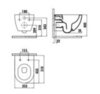CREAVIT FREE Унитаз подвесной безободковый АНТРАЦИТ FE322.60100