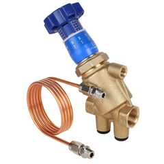 Регулятор перепада давления латунный DN 15 PN 25 муфта-муфта,  без измерительных ниппелей, dP=20-60кПа, MVI BL.530.04