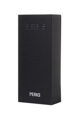 Фиолетовый вибратор Le Stelle PERKS SERIES EX-1 с 2 сменными насадками - 