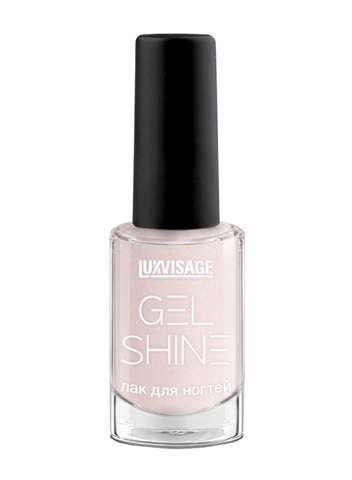 GEL SHINE Лак для ногтей тон 101 молочный розовый с шиммером 9г Lux Visage