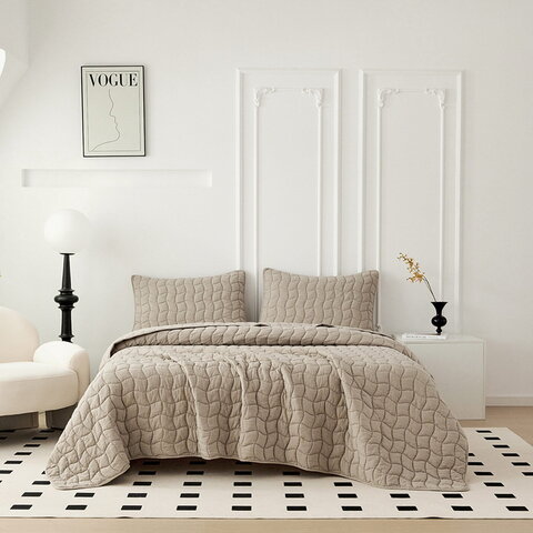 Покрывало 160x220 Sofi De MarkO Минелла бежевое