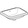 Geberit VariForm Раковина с установкой под столешницу прямоугольной формы, Т1=45х35 см, без отв. под смеситель, с отв. перелива