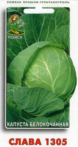 S8404 Капуста белокочанная Слава 1305 0,5гр.