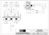Gessi Inciso 58192#727 Смеситель для раковины встраиваемый на 3 отверстия (латунь матовая/Brass Brushed PVD, без встраиваемой части)