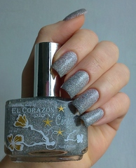 El Corazon Лак Confetti 515a  серебро холодное
