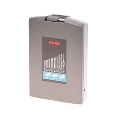Набор метчиков однопроходных M3 -M12 HSS-G DIN352 (+ вороток, сверла) 15пр Ruko 245004RO(АКЦИЯ)