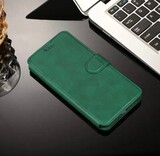 Чехол книжка-подставка кожаный с магнитной застежкой для Xiaomi Redmi Note 12 Pro Plus (Зеленый)