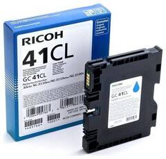 LE Картридж для гелевого принтера GC41CL голубой для Ricoh Aficio SG2100N/3110DN/DNw. Ресурс 600 стр (405766)