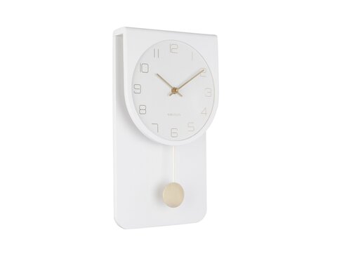Часы настенные с маятником Present Time Karlsson Casa Pendulum ka5779wh
