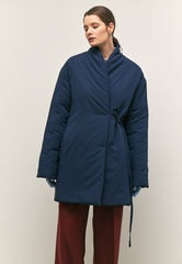 Куртка с шалевым воротником укороченная