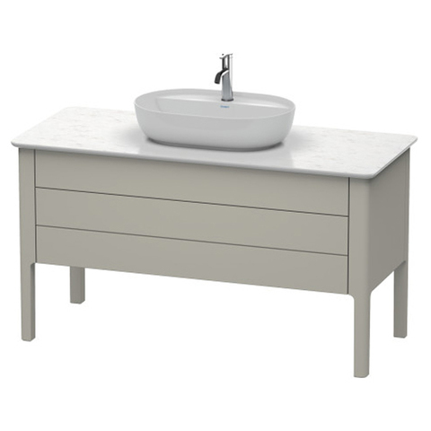Duravit Luv База напольная, 743x1388x570,1  2 выдв.ящика, цвет серо-коричневый шелковисто-матовый LU956606060