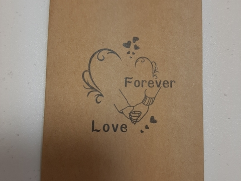 Открытка крафт Forever Love 11х8