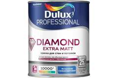Краска для стен и потолков водно-дисперсионная Dulux Diamond Extra Matt глубокоматовая база BW