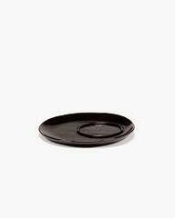 Чашка для эспрессо с блюдцем из черного дерева коллекция La Mère 11х11х11