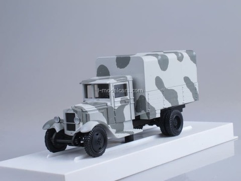 ZIS-5 with awning winter camouflage LOMO-AVM 1:43