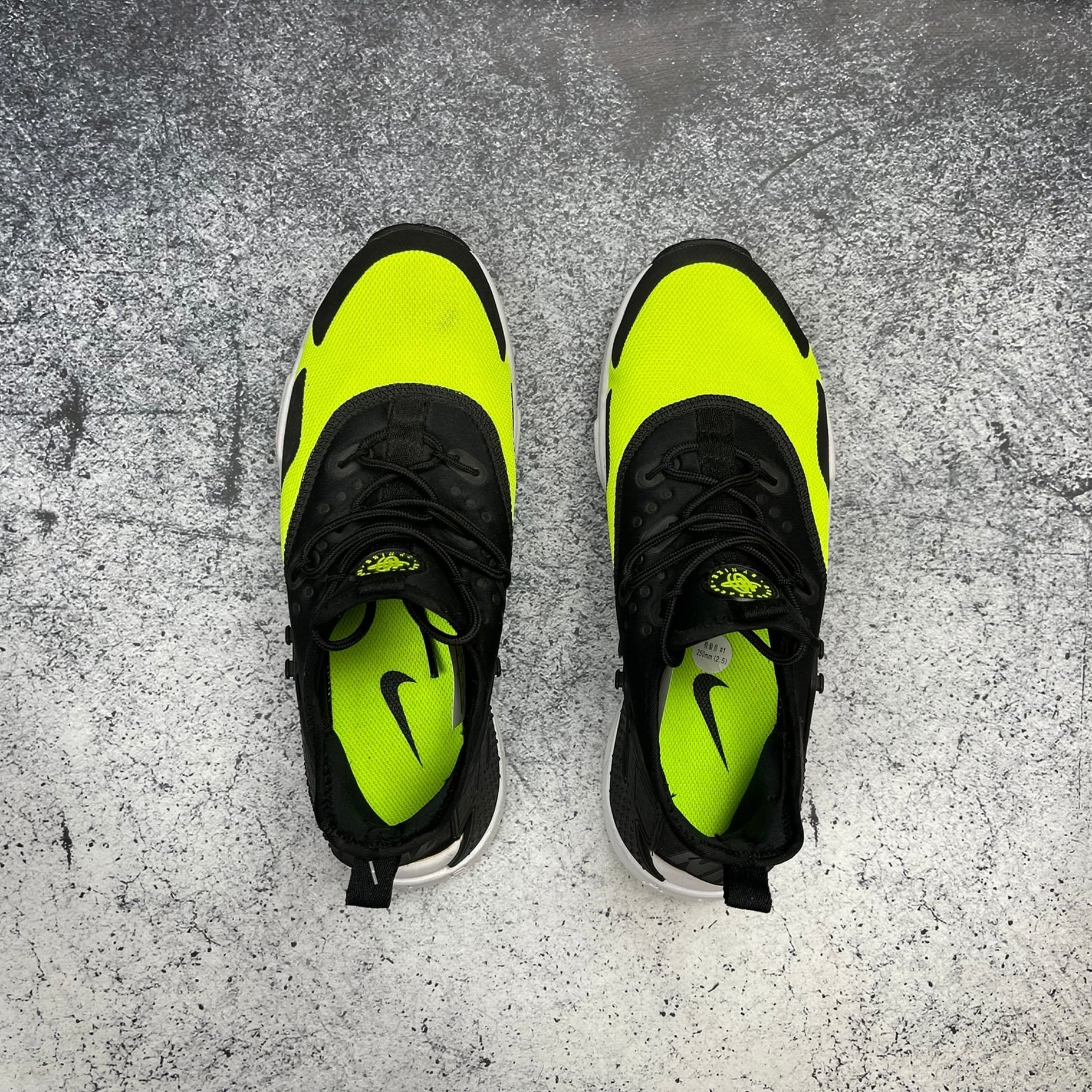 Nike Air Huarache Drift Black Volt 1 999 NUMBERS