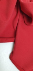 Красный Футер 3-х нитка петля минидиагональ Supreme с Пич-эффектом