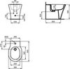 Биде напольное Ideal Standard Connect Air E018001