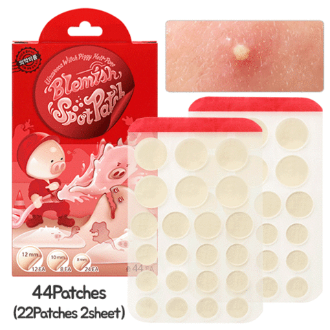 Патчи от прыщей Elizavecca Witch Piggy Hell-Pore Blemish Spot Patch, 44 шт