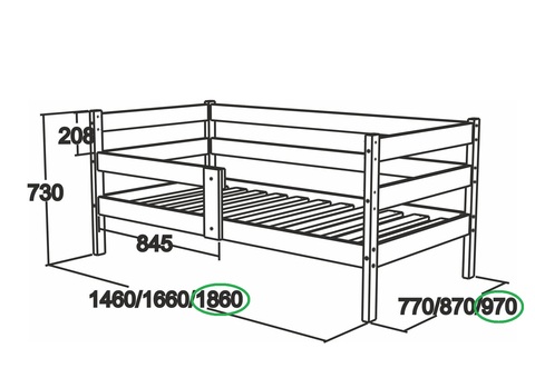 кровать-софа АИСТ-3  0,9 м