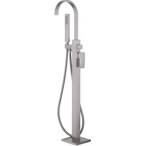 Abber Wasserfall AF8615SP Смеситель напольный для ванны с душем, сатин