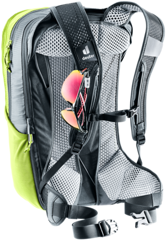 Картинка рюкзак велосипедный Deuter Race Air 14+3 Citrus/Graphite - 12