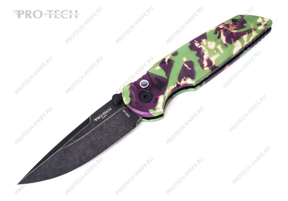 Нож Pro-Tech TR-3 Integrity KW Exclusive Mardi Gras Camo BLACKWASH