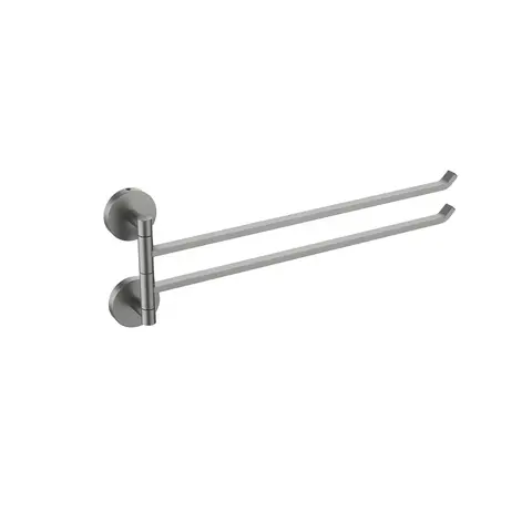 Aquatek AQ4613BGM AQ4613BGM БЕТТА полотенцедержатель двойной, оружейная сталь (шлиф. черный хром)