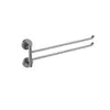 Aquatek AQ4613BGM AQ4613BGM БЕТТА полотенцедержатель двойной, оружейная сталь (шлиф. черный хром)