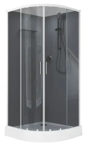 Aquanet 267254 Passion EVO R 90 Душ. кабина 1/4 круга, 900х900 WHITE 3 Набор (267254)