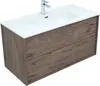 Aquanet 298567 Тумба с раковиной Lino 100 (Flat) Дуб Веллингтон (298567)
