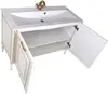 Aquanet 212605 Тумба с раковиной Aquanet Паола 120 белый/золото (литьевой мрамор) (212605)