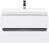 Aquanet 259007 Тумба с раковиной Беркли 80 белый глянец/дуб рошелье (259007)