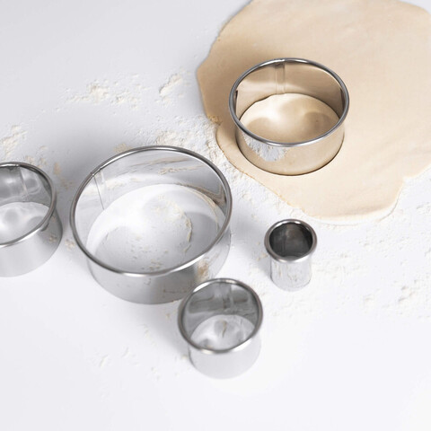 Набор форм для выпечки KAKSUTARE, размер: д-11 см. 9 см. 7см. 5 см. 3 см. в наборе - 5 форм