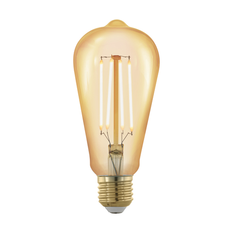 Лампа  LED филаментная диммир. золотого цвета Eglo GOLDEN AGE LM-LED-E27 4W 320Lm 1700K ST64 11696