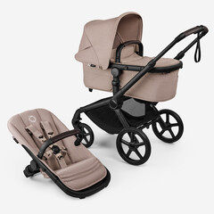 Коляска 2 в 1 Bugaboo Fox 5 Renew complete (Black/Desert Taupe Melange/Desert Taupe Melange)