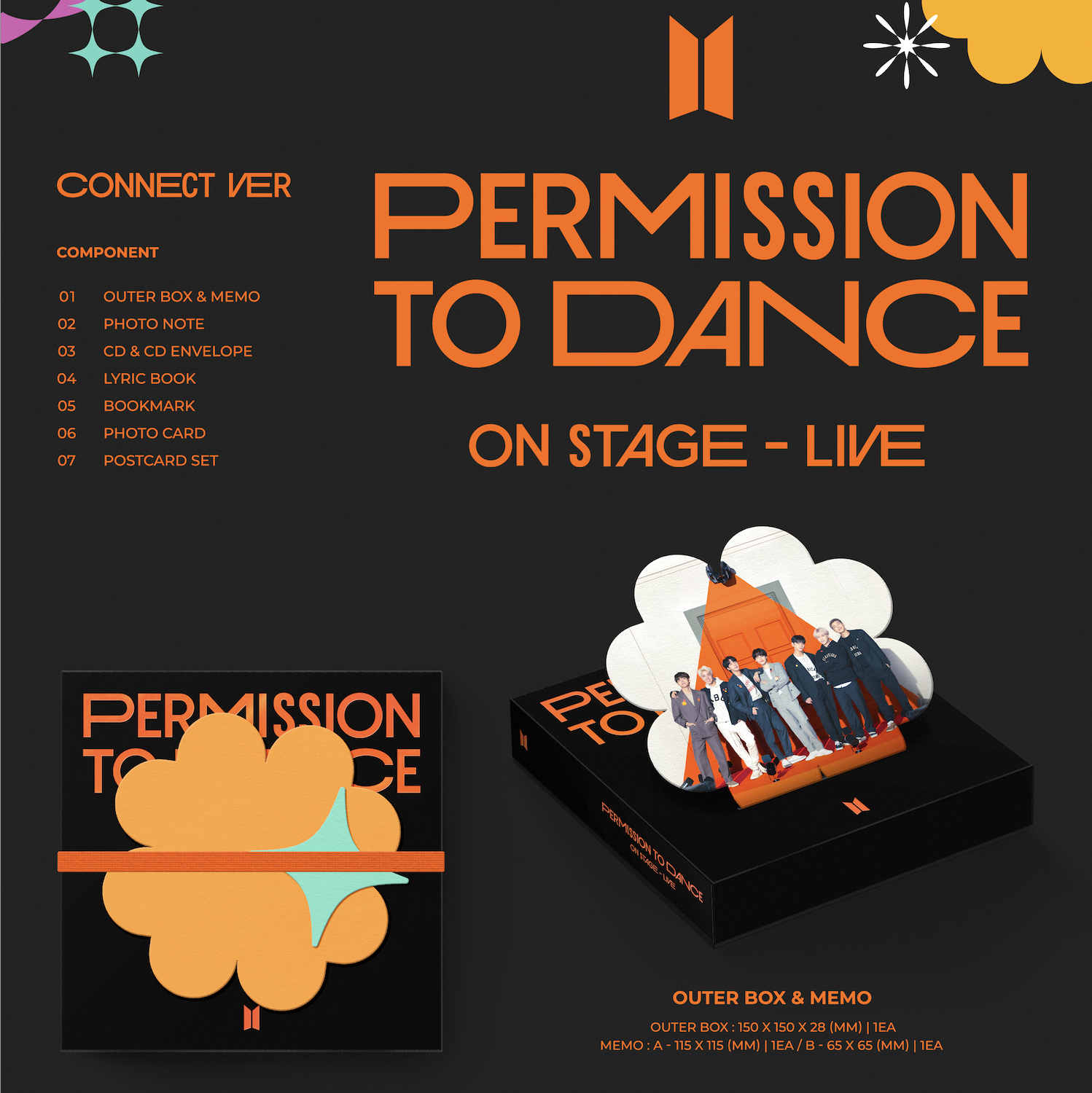 Купить Альбом BTS - PERMISSION TO DANCE ON STAGE - LIVE | Stars