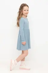 платье  для девочки  КР 5920/пыльно-голубой к532