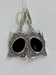 Нуар (серьги из серебра)