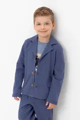 жакет  для мальчика  КР 302610/синий меланж к514