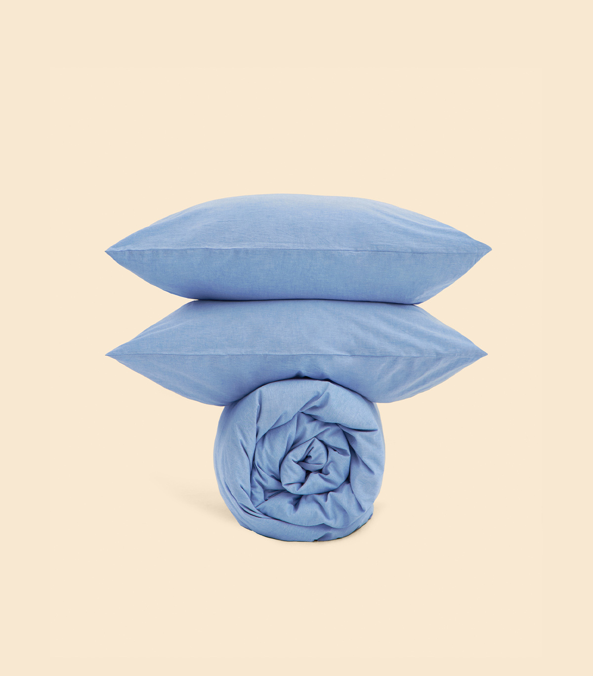 Пододеяльник - Melange Smoky Blue - 150x200
