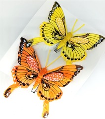 Набор бабочек на прищепке, р. 11х10,5 см