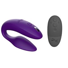 Фиолетовый U-образный вибратор для пар We-Vibe Sync 2 - 