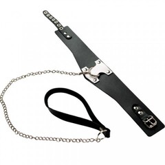 Ошейник с белым декором